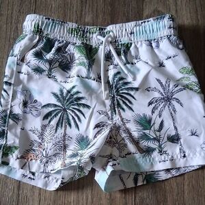 Janie and Jack Palm Print Kids Shorts